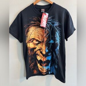 Vtg NWT Logan Wolverine X-men  Mad engine Marvel T-shirt 2009 Y2K Size small